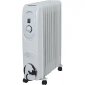 DCG ELTRONIC RA2809, Heizkörper, Öl, Flur, Weiß, Drehregler, 2000 W