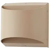 LINDBY LED-Außenwandleuchte Lenore, beige, Metall, 13,5cm