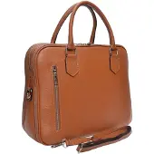 Sarya Couture OU Luisa Vannini_Laptop bag_SS26 LV 106T_COGNAC