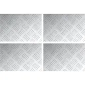 vidaXL Treppe Tritt Rechtwinklig 4 pcs Silber 30 x 20 cm Aluminium