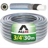 ALLBE Gartenschlauch 4 lagig 3/4" Zoll 30m Schlauch Wasserschlauch