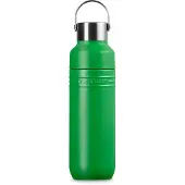 Le Creuset On The Go 41066284080001 doppelwandige Trinkflasche, Bamboo, 0,5 L