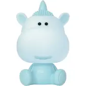 Luxus Europe - Nachtlampe Kinderzimmer Unicorny Blau - Draadloos LED Nachtlampje Kinderen - USB-C Oplaadbaar