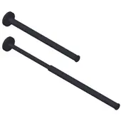 Giese Handtuchhalter 90111-14 ausziehbar, Länge 325 - 510 mm, schwarz matt