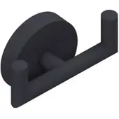 Giese Gifix Uno Doppelhaken 33048-14 mit 2 Haken, schwarz matt