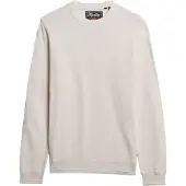 Superdry für Herren. M6110681A Pullover Textur beige (3XL), Lässig, Baumwolle