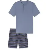 Schiesser Herren Pyjama CasualSchlafanzug, Pyjama Set, Nachtwäsche