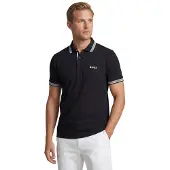 Boss green Poloshirt "Paddy Regular Fit" atmungsaktive Piqué-Webstruktur, Flachstrickkragen, gerader Schnitt