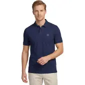 BOSS Elegantes Herren Slim Fit Poloshirt in Blau mit Stickerei