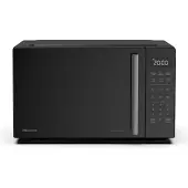 Hisense Mikrowelle, 23 l, 900 W, Inverter, Touch control, Schwarz, Arbeitsplatte, Solo-Mikrowelle, 23 l, 900 W, Eingebautes Display, Tasten