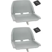 Syfax 4-tlg. Bootssitz-Set Klappbar Grau
