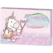 Roth Einhorn-Beauty-Adventskalender aus Pappe