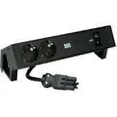 Bachmann DESK2 2x CEE7/3, USB-C, USB-Charger 100W, GST18 0,2m