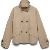 Vero Moda Trenchcoat in Silver Mink | Gr.: S
