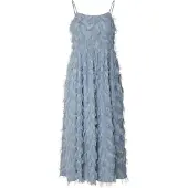 Selected Damen Kleider Slfmyline Regular Midi Strap Dress - Lichtblauw - Größe 40