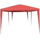 vidaXL Partyzelt Rot 600 x 300 x 255 cm PE und Stahl