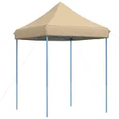 vidaXL Party-Zelt Beige 200 x 200 x 306 cm Oxford-Stoff