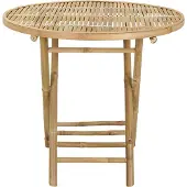 vidaXL Gartentisch Natur 80 x 70 cm Bambus