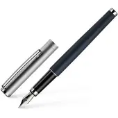 Faber-Castell ottohutt design01 Füllfederhalter Matt Blau Ruthenium 13,5 cm