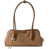 Calvin Klein Handtasche Emblem Trio Jacquard LV04F3744G Braun
