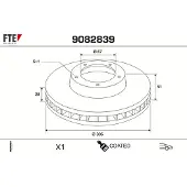 FTE Bremsscheibe COATED RANGE FTE 9082839