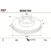 FTE Bremsscheibe COATED RANGE FTE 9082784