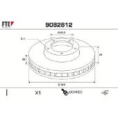 FTE Bremsscheibe COATED RANGE FTE 9082812