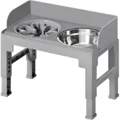 Feandrea Hundenapf erhöht, 3 Fressnäpfe, höhenverstellbar und neigbar PRBB35103GD01