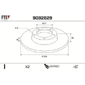 FTE Bremsscheibe COATED RANGE FTE 9082829