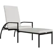 Furnicato Sonnenliege Mit Fußhocker Pe-rattan Braun