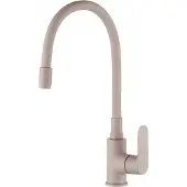 Invena Joga Plus Küchenspültischarmatur mit flexiblem Auslauf, Farbe Beige