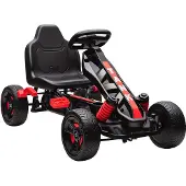 AIYAPLAY Gokart Tretauto mit Handbremse, Automatisches Kupplungssystem