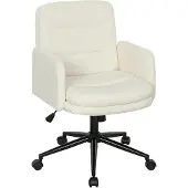 HOMCOM Schreibtischstuhl höhenverstellbar Homeoffice Stuhl mit Bouclé-Optik