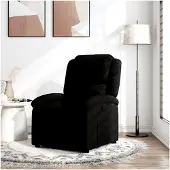 Markenlos Relaxsessel Schwarz Stoff, Fernsehsessel, Kinosessel, Gaming Couch