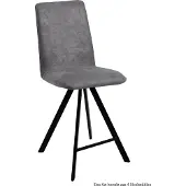 58 aufm Kessel Thekenstuhl (4er-Set) Deedee 47x109x60 Schwarz/Grau