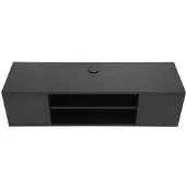 Kkmoon Schwarzer TV-Schrank Wandmontierte TV-Ständer Wohnzimmer TV-Ständer Tisch Wohnmöbel