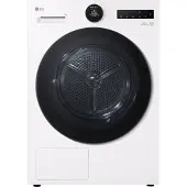 LG RHX7010TWB, Freistehend, Frontlader, Wärmepumpe, Weiß, Drehregler, Berührung, Schwarz