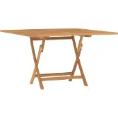 Syfax Gartentisch Klappbar 110x110x75 cm Massivholz Teak