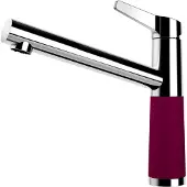 Markenlos Küchenarmatur SC-510 Berry – farbige Niederdruckarmatur mit Festauslauf