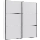 Freiraum Schwebetürenschrank >indiana A< in WEISS - 200x216x65cm (BxHxT)