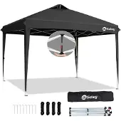 Sekey Faltpavillon 3x3 m, wasserdicht, UV-Schutz 50+, belüftet, 3 Höhen, stabil & windfest