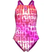 Arena Kinder Schwimmanzug GIRL'S MULTI COLOURS SWIMSUIT V BACK