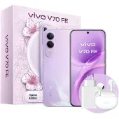 Vivo V70 FE + BUD, 17,4 cm (6.83"), 8 GB, 512 GB, 200 MP, Android 16.0, Violett