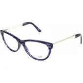 Web WE5143 54/14/140 Brille Shiny Blau Acetat FRAU WE5143