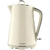 Klausberg Wasserkocher 1,7 L Edelstahl KB9016 mit 1850-2200 W Leistung und verdecktem Heizelement