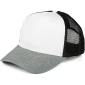 StyleBREAKER "Snapback Cap Meliert mit Mesh Einsatz" 1 Stk.