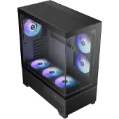 Gamdias Boitier Moyen Tour ATX Aura GC12 RGB avec panneau vitré (Noir)