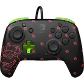 PDP REMATCH GLOW Wired Controller Bowser Nintendo Switch