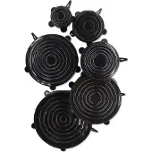 GEFU Deckel Flexifresh Schwarz (6er-Set)