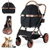 Northix 3-in-1-Haustierbuggy mit Sonnenschutz und Sicherheitsleine